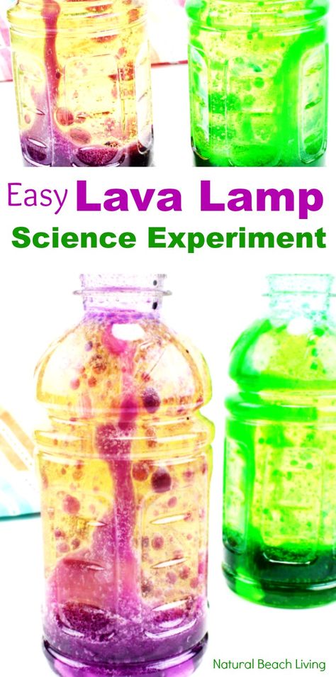 Make Lava Lamp, Lamp Lava, Diy Lava Lamp, How To Make Lava, Homemade Lava Lamp, Vetenskapliga Experiment, Science Experiments Kids Preschool, Project Science, Science Art Projects