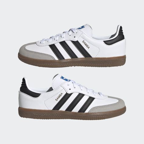 adidas Samba Vegan Shoes - White | Kids' Lifestyle | adidas US Pink Sambas, Rubber Shoes For Women, Adidas White Shoes, Samba Shoes, Chica Cool, Adidas Samba Og, Shoe Wishlist, Adidas Shoes Women, White Shoes Women