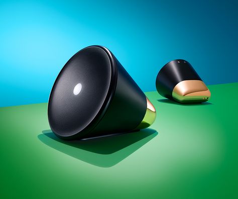 This Cone-Shaped Speaker Learns Your Musical Preferences | Design | WIRED Cone Speaker, The Playlist, A Song, Shape Design, Cool Gadgets, Product Design, To Play, Pinterest Likes, Speaker