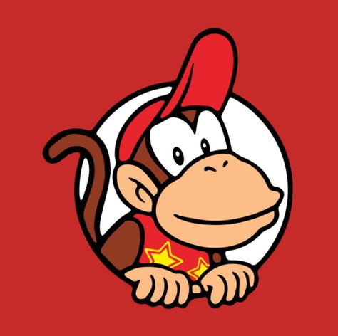 Diddy Kong, Donkey Kong How To Draw Donkey Kong, Diddy Kong Pfp, Donkey Kong Tattoo, Donkey Kong Art, Donkey Kong Banana, Donkey Kong Party, Donkey Kong And Diddy Kong, Light Switch Art, Donkey Kong Game Retro