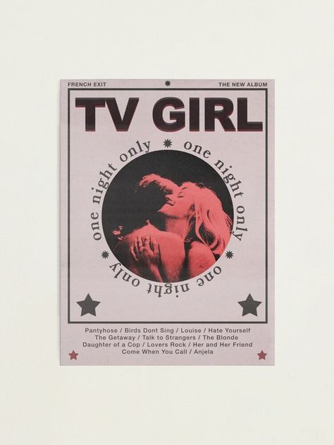 Tv Girl French Exit, French Exit, Girls Album, Tv Girl, Dorm Posters, Girl Phone Cases, Collage Phone Case, Poster Illustration, Pretty Phone Cases