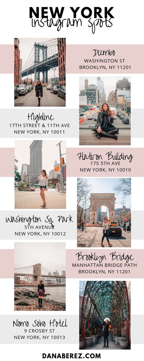 Nyc Instagram Spots, New York Instagram Spots, Nyc Spots For Photos, Locations For Instagram Posts, Instagrammable Nyc, Nyc Instagram Pictures, Dana Berez, Belvedere Castle, Nyc Spots