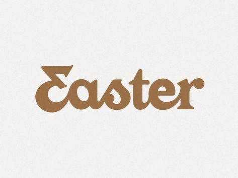 Easter by Mark van Leeuwen | Dribbble Easter Logo, Joshua Noom, Easter Graphic Design, Calligraphy Crafts, Type Branding, Church Marketing, Church Banner, Easter 2024, Christian Graphic Design