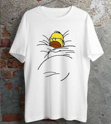 Simpson Funny, Simpsons Funny, Simpsons T Shirt, Tshirt Printing Design, The Simpson, Cartoon T Shirt, Homer Simpson, Cartoon T Shirts, Cute Tshirts