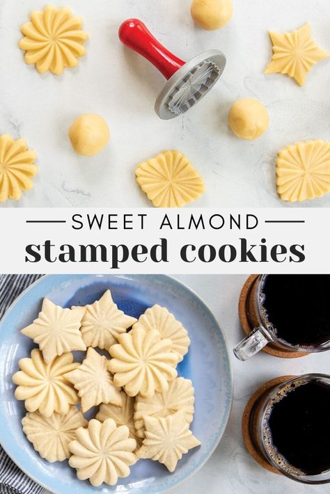 Beautiful Cookies Easy, Shortbread Cookies Stamped, Cookie Stamps Recipe, Nordic Ware Cookie Stamps, Stamped Christmas Cookies Recipe, Mold Cookies Recipe, Best Stamped Cookie Recipe, Stamp Cookie Recipe, Cookie Dough For Stamped Cookies