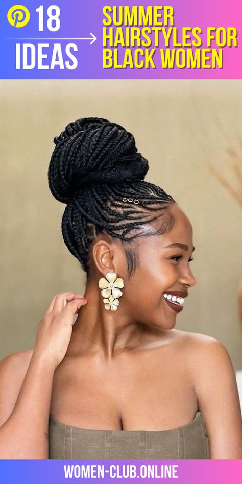 Summer Hairstyles 2023: 18 Ideas for Black Women 2023 Braids For Black Women, Trendy Summer Hairstyles, Long Hair Natural, Straight Backs, Short Bobs With Bangs, Summer Hair Trends, Find Hairstyles, Humid Weather, Classic Hairstyles