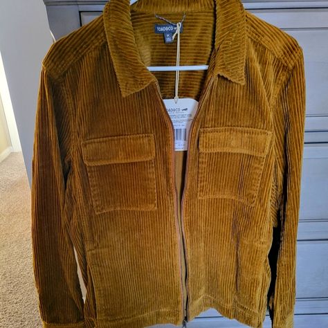 Nwt Toad&Co Wide Wale Corduroy Jacket. Unisex Fit In Size Medium. Toad And Co, Wide Wale Corduroy, Shirt Jacket Men, Brown Sweatshirt, Field Coat, Sherpa Pullover, Wool Vest, Sherpa Jacket, Corduroy Jacket