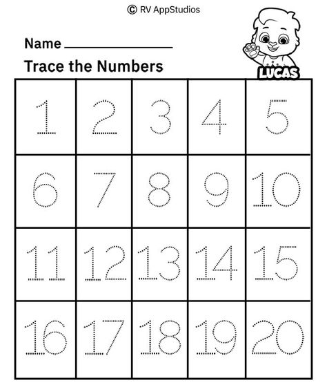 Number Tracing Worksheets pdf for free. Big bold numbers make it easy for kids to learn tracing numbers who are just beginning to hold pencils. Trace number printables are best to develop fine motor skills of preschoolers. #learning123 #todddlerfun #rvappstudios #activitiesfortoddlers #learningnumbers Kids Learning Numbers, Alphabet Writing Worksheets, Number Worksheets Kindergarten, Kindergarten Math Free, Tracing Worksheets Free, Kindergarten Math Worksheets Free, Tracing Numbers, Preschool Math Worksheets, Free Preschool Worksheets