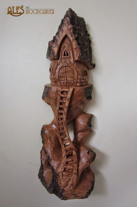 Ales the woodcarver: cottonwood bark Whimsical Carvings, Bark Idea, Bark Carving, Wood Bark, Tree Artwork, Tree Carving, Wood Carving Designs, Wood Carving Patterns, Art Carved