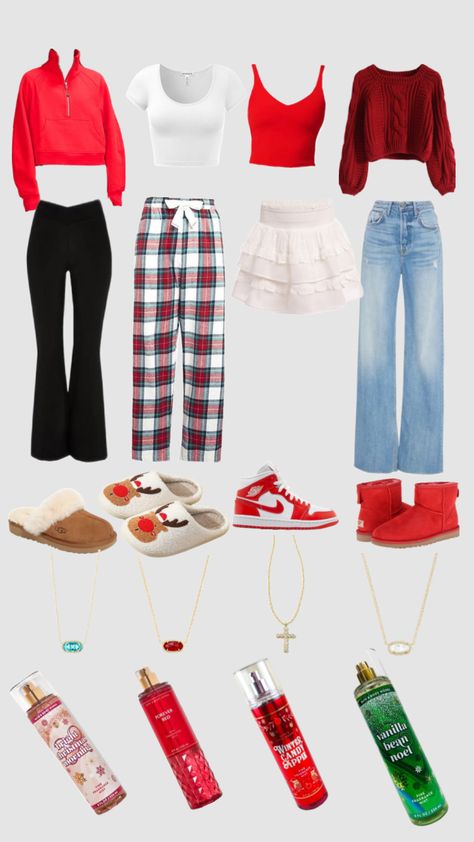 Choose Christmas outfit #chrismas #preppy #chooseyouroutfit #outfit Christmas Football Theme Outfits, Cute Christmas Concert Outfits, Preppy Outfits For Christmas, Cute Christmas Themed Outfits, Christmas Outfits For Warm Weather, Teenager Christmas Outfits, Christmas Vibe Outfit, December Fits Aesthetic, Preppy Movie Theater Outfits