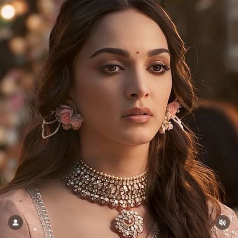 Kiara Advani Hairstyles, Millie Bobby Brown Movies, Barbie Dollhouse, Face Skin Care Routine, Indian Accessories, Indian Outfits Lehenga, Reception Look, Antique Jewellery Designs, Indian Photoshoot