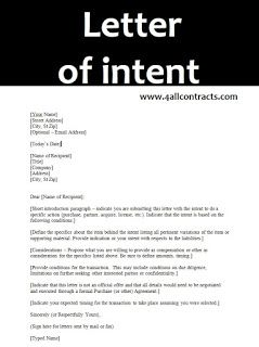 Exemple of sample letter of intent Find here an example of letter of intent to download and edit in mircosoft word doc.Extract : Dear [Name of Recipient]:[Short introduction paragraph – indicate you are submitting this letter with the intent to do a specific action (purchase, partner, acquire, license, etc.). Indicate that the intent is based on the following conditions.][Define Example Of Letter, Classroom Awards Certificates, Wedding Photography Contract Template, Residency Medical, Room Rental Agreement, Preschool Director, Classroom Awards, Introduction Paragraph, Wedding Photography Contract