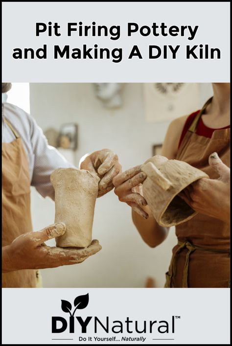 It's pretty easy to fire clay pottery without a kiln. Pit firing pottery is the simplest way but you can also make a homemade DIY kiln. Diy Clay Pottery Ideas, Firing Clay Without A Kiln, Homemade Kiln Pottery, How To Fire Clay Without A Kiln, Pottery Kiln Homemade, How To Make Clay Mugs, Diy Pottery Kiln, Clay Without A Kiln, Homemade Kiln