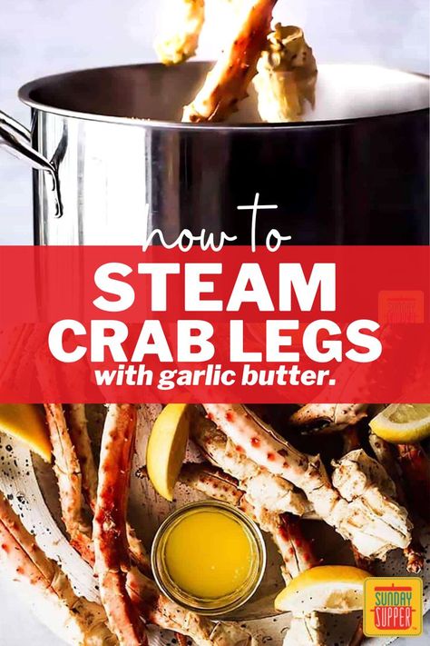 Snow Crab Legs Recipe Boiled, How To Boil Crab, Crab Leg Recipes Boiled, Crab Legs Boil, King Crab Legs Recipe, Dungeness Crab Legs, Juicy Crab, Crab Boil Recipe, Dungeness Crab Recipes