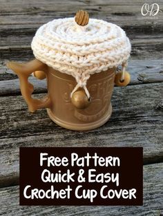 Crochet Cozies, Mug Cover, Crochet Mug, Crochet Bobble, Drink Covers, Cup Cozies, Crochet Cup Cozy, Half Double Crochet Stitch, Confection Au Crochet