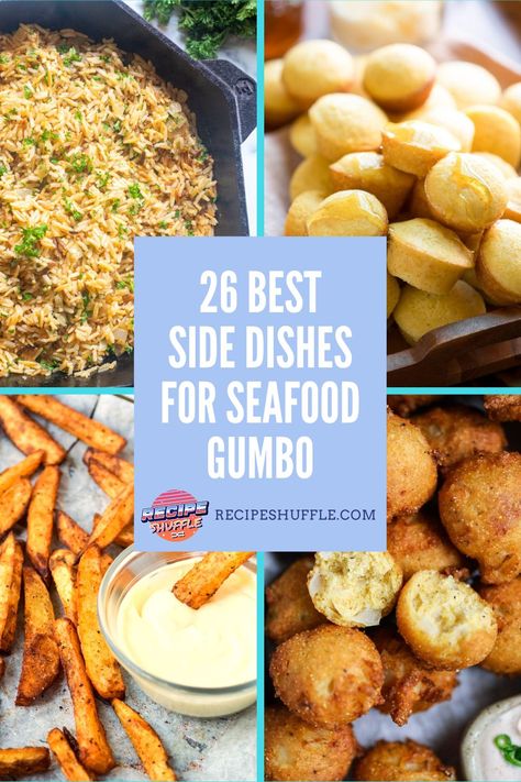 Low Country Boil Sides Dishes, Sides With Gumbo, Gumbo Sides Dishes, Seafood Gumbo Recipe, Shrimp Gumbo, Low Country Boil, Seafood Gumbo, Gumbo Recipe, Best Side Dishes