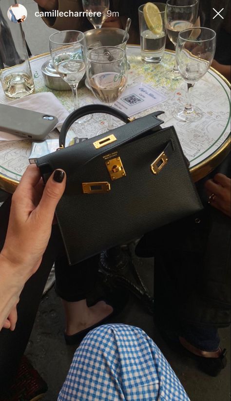 Kelly Bag Mini, Camille Charriere, Visual Gallery, Mini Kelly, Studded Shorts, Hermes Kelly Bag, Kelly Bag, Handbag Heaven, Fancy Bags