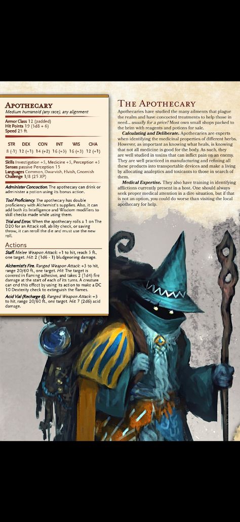 Dnd Npc Stat Blocks, Easy Dnd Monsters, Dnd Humanoid Monsters, Dnd Enemy Stats, Dnd Npc Stats, Dnd Monster Stats, Dnd Monsters Homebrew, Dnd Monster Art, Dnd Stat Blocks