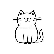 Simple Cat Drawing Stock Illustrations – 21,950 Simple Cat Drawing Stock Illustrations, Vectors & Clipart - Dreamstime Cat Doodles Easy, Easy Cat Drawing Simple, Cat Easy Drawing, Cat Outline Drawing, Basic Cat Drawing, Kitten Drawing Simple, East Cat Drawing, Simplistic Cat Drawing, Easy Cat Drawing