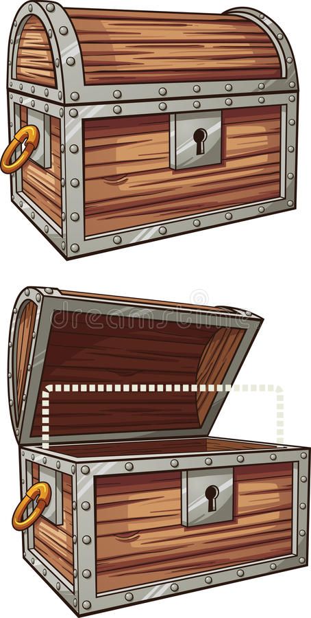 Treasure chest. Cartoon treasure chest. Vector clip art illustration with simple gradients. Each element on a separate layer royalty free illustration Cartoon Treasure Chest, Pirate Treasure Chest, Zestaw Ikon, Spaceship Interior, Really Cool Drawings, Dollhouse Printables, Kids Interior Room, Kids Interior, Islamic Wall Art