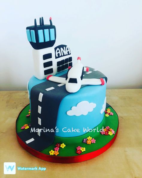 Airplane Cake Ideas, Fondant Airplane, Airplane Birthday Cakes, Groom Cakes, Baby Cupcakes, Future Pilot, Airplane Cake, Education Activities, Kid Friendly Trips