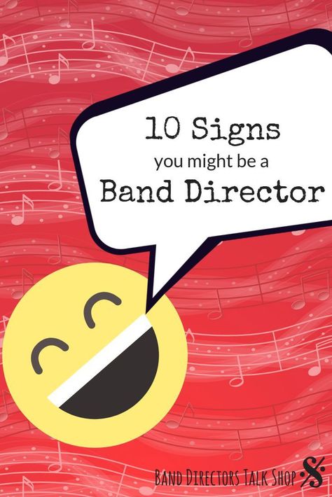 Band directors, do you need a good laugh? Click here for 10 signs you might be a band director. If you are teaching middle school band or are a beginning band director and have found cork grease in your bag instead of chapstick or anything similar, this funny article full of band director humor is for you! #banddirectorstalkshop #banddirectorhumor #beginningband Funny But True, Music Bulletin Board, Middle School Band, Piano Teaching Resources, Band Teacher, Band Director, Music Lesson Plans, Shop Website, Music Teachers