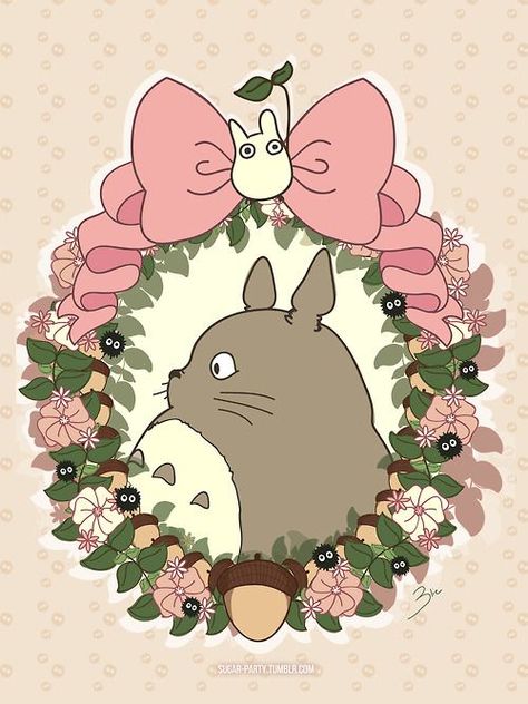 pink totoro | Tumblr Cute Totoro Wallpaper, Totoro Wallpaper, Totoro Party, Cute Totoro, Totoro Art, Studio Ghibli Films, Art Studio Ghibli, Personajes Studio Ghibli, Septième Art