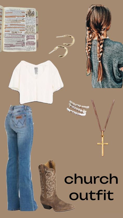 #church #churchfits #churchoutfits #outfit #jesuslovesyou #bibleaesthetic #christain #westernfit #western #country Country Church Outfit, Western Church Outfit, Outfits To Wear To Church, Country Girl Style Outfits, Church Outfit Casual, Casual Country Outfits, Church Fits, Southern Outfits, Country Style Outfits