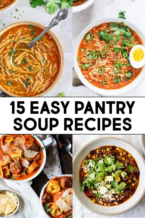 Pantry Soup, Fast Soup Recipes, Easy Homemade Soups, Quick Soup Recipes, Simple Family Meals, Quick Soup, Quick And Easy Soup, Spicy Soup, Soup Dinner