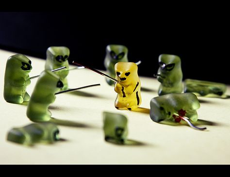 Kill Bill, Gummy Bear, Shoot Inspiration, Guilty Pleasures, Gummy Bears, Manners, Bears, Funny Pictures, Fruit