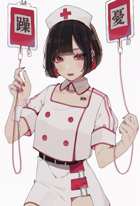 Hospitalcore Aesthetic, Nurse Drawing, Nurse Art, Cute Nurse, Pinturas Disney, Character Poses, Art Styles, Dark Anime, Drawing Reference Poses