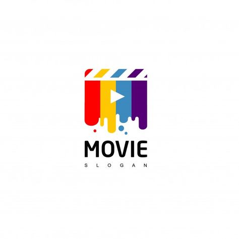 Film Company Logo, Film Directing, Colorful Movie, Camera Logos Design, Logo Technology, Movie Logo Design, Movie Logo, Film Logo, Design Studio Logo