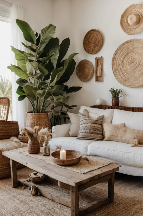 30 Boho Coastal Living Room Ideas: Transform Your Space with These Stylish Inspirations » Comfy Ideas Boho Interior Living Room, Beach Vibe Home Decor, Boho Japandi Living Room, Japandi Decoration Living Room, Coastal Bohemian Living Room, Tropical Boho Home Decor, Neutral Minimalist Boho Living Room, Boho Beach Office, Small Beach Apartment Interior Design