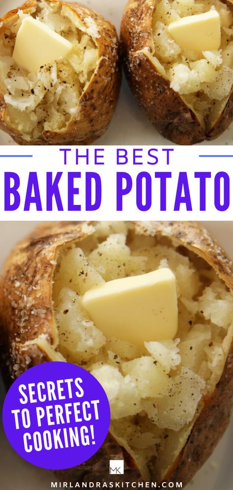 Potatoes Pressure Cooker, Pressure Cooker Baked Potatoes, Instant Pot Baked Potatoes, Baked Potato Recipe, Baked Potato Toppings, Cooking Baked Potatoes, Baked Potato Bar, Best Baked Potato, Perfect Baked Potato