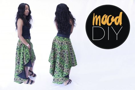 Mood Style: African Print Detachable Skirt - Mood Sewciety Winter Sewing Patterns, Mood Sewciety, Winter Sewing, First Sewing Projects, Mood Style, Beautiful Shapes, African Print Skirt, Detachable Skirt, African Prints