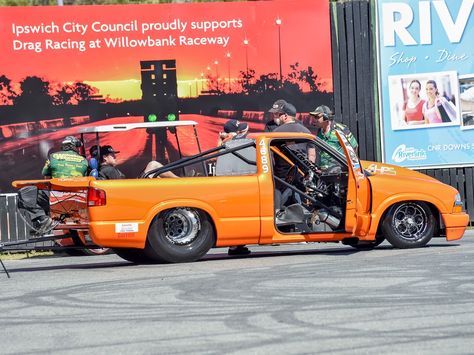 Wicked Mix: Justin Cook's 7-Second 2JZ-Powered Chevy S-10 Chevy S10 Drag Truck, American Muscle Cars Chevy, Two Tone Obs Chevy, S10 Race Truck, Chevy S10 Xtreme, S10 Drag Truck, Drag Truck, Chevy Obs, 1970 Chevy Nova Ss