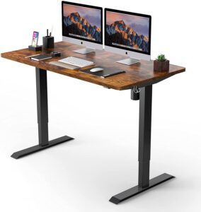 Desk Dimensions, Home Office Computer Desk, Electric Standing Desk, Pc Table, Computer Workstation, Adjustable Height Standing Desk, Stand Up Desk, Desk Height, Black Steel Frame