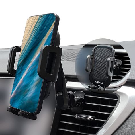 AiHiwvol Car Phone Mount,Automatic Cell Phone Holder for Car Air Vent,[Upgraded Clip] Phone Stand with Long Arm,for iPhone 12 Pro 11 SE XS XR/Samsung/Sony/Nokia, Compatible with 3.5-7 inch Smartphone Solar Powered Cars, Phone Holder For Car, Transmission Repair, Car Exterior Accessories, Car Perfume, Car Vent, Car Exterior, Phone Mount, Cell Phone Holder