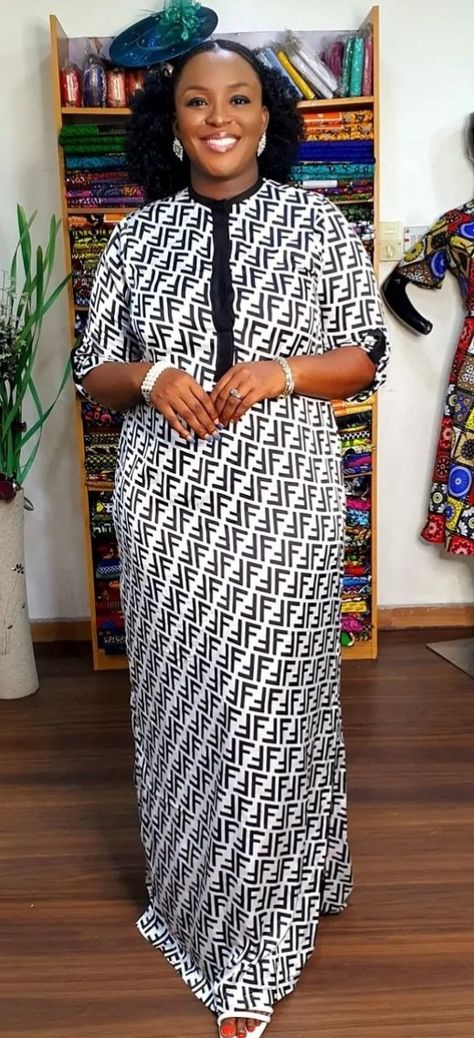 Shifon Gowns Design, Shifon Blouse Designs, Female Kaftan Styles, Hausa Ankara Styles For Ladies, Ankara Caftan Dress Styles, Simple Kaftan Dress, Shifon Dress Chiffon Fashion, Shifon Dress Chiffon Style, Ankara Kaftan Styles For Women