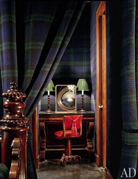 Please share!via Yesterday I shared my Faux Tartanware Boxes with you, so I thought I should give you a little background on tartans and using tartan in your decorating.  It’s not all Christmas and log cabins… although can be that too. Tartan is  a centuries old fabric that originally had no significance or symbolic meaning.  … Tartan Decor, Campbell Tartan, Plaid Curtains, Black Watch Tartan, Ideal Life, Plaid Decor, Ralph Lauren Home, Architectural Digest, Black Watch