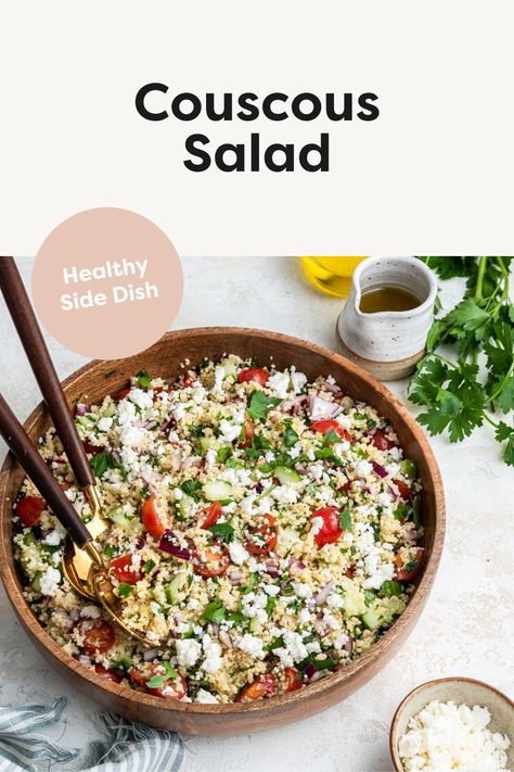 Couscous Salad Side Dishes Pasta, Bird Food Recipes, Vinegar Chicken, Healthy Food Snacks, Pasta Vegetables, Eating Bird Food, No Carbs, Cheese All, Yummy Salads