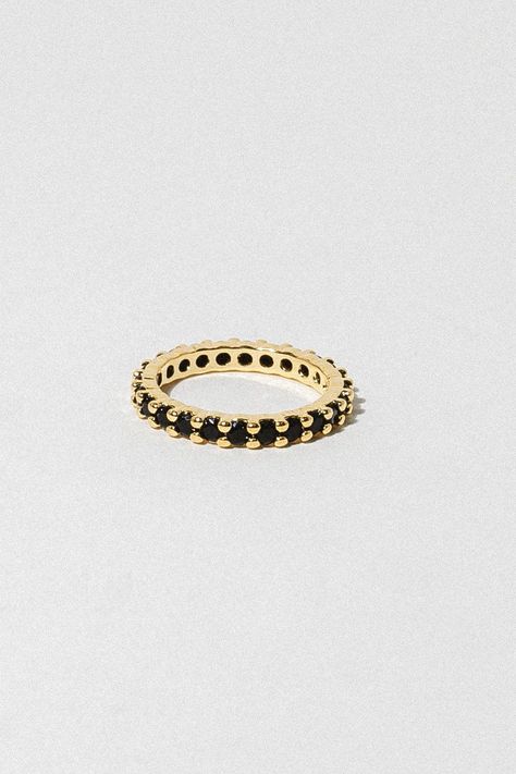 Odessa Black Stone Ring – Child of Wild Child Of Wild, Black Stone Ring, Gold Overlay, Demi Fine Jewelry, Special Jewelry, Layered Jewelry, Hand Jewelry, Odessa, Black Stone