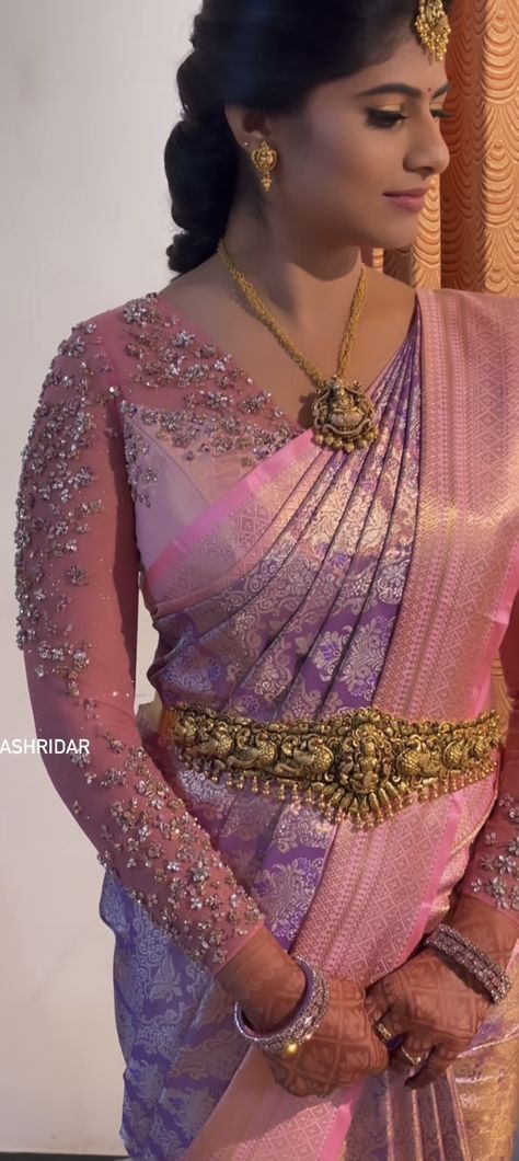 Net Saree Blouse Designs, Pink Blouse Designs, Netted Blouse Designs, Latest Bridal Blouse Designs, Net Blouse, Pattu Saree Blouse Designs, New Saree Blouse Designs, Wedding Saree Blouse Designs, Traditional Blouse Designs