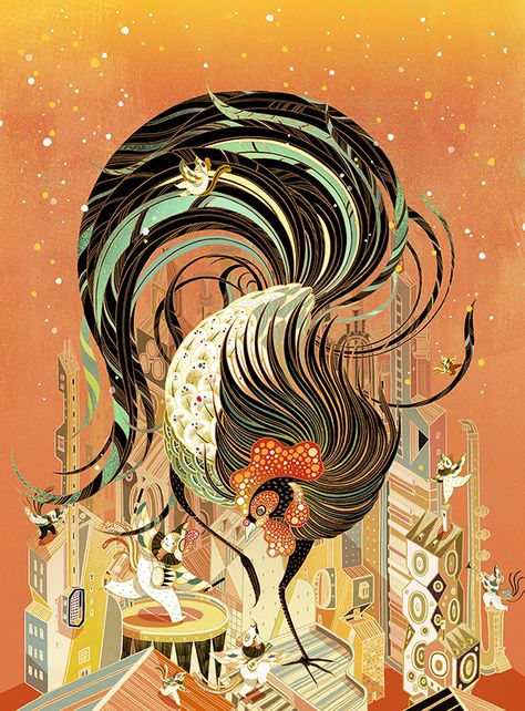 Art by Victo Ngai - Album on Imgur Behance Logo, Victo Ngai, Behance Illustration, Communication Art, Up Book, Art And Illustration, Illustrations And Posters, Behance Portfolio, Chinese Art