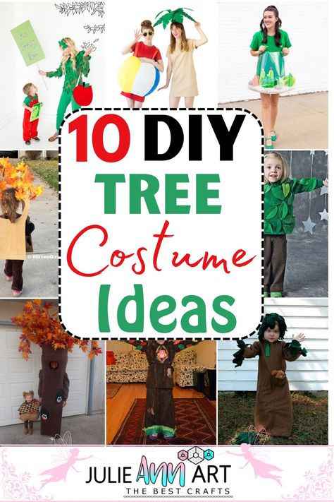 Earth Day Costumes For Kids, Tree Fancy Dress Ideas For Kids, Diy Tree Costume Women, Diy Christmas Tree Costume For Kids, T Shirt Costumes Diy, Giving Tree Costume, Christmas Tree Costume Kids, Diy Christmas Costumes For Kids, Tree Costume Ideas