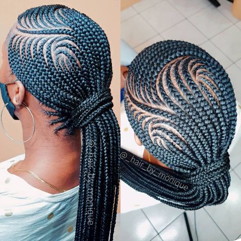 50 Prettiest Pics of Lemonade Braids for Your Next Salon Appointment Medium Size Braids, Feed In Braids Ponytail, Lemonade Braids Hairstyles, Lemonade Braids, Cornrow Braids, Feed In Braids Hairstyles, African Hair Braiding Styles, Braided Cornrow Hairstyles, Braids Hairstyles Pictures