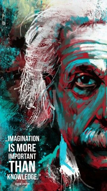 Albert Einstein Wallpaper Iphone, Albert Einstein Poster, Imagination Quotes, Science Quotes, Graffiti Wallpaper Iphone, Artist Pencils, Science Fiction Illustration, Quotes Inspiring, Black Phone Wallpaper