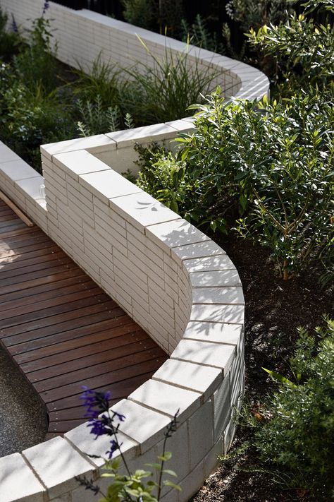 Brick Bench Outdoor, Hecker Guthrie, Landscape Elements, The Local Project, House Landscape, Dream Backyard, Local Design, Outdoor Areas, Modern Garden