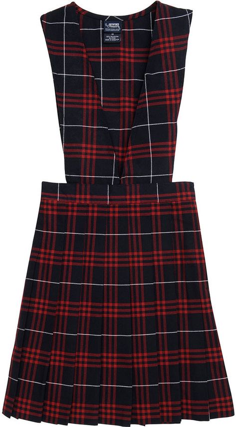 French Toast School Uniforms, Girls School Uniform, Plaid Jumper, School Uniform Fashion, School Uniform Outfits, Sleeveless Jumper, Plaid Pleated Skirt, Kids Fashion Dress, Uniform Fashion