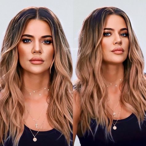 Khloe Kardashian Highlights, Kylie Kardashian Hair, Chloe Kardashian Hair, Kardashian Hair Color, Khloe Hair, Khole Kardashian, Khloe Kardashian Hair, Instagram Baddies, Kardashian Hair